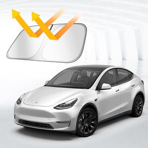 [1+1] 원터치 차량용 햇빛가리개 자동차 앞유리 썬바이저(+보관파우치)