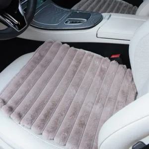 자동차시트 겨울용 푹신한 차량 극세사 가래떡방석 2P 차량방석 가죽방석 극세사방석