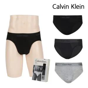 [Calvin Klein]캘빈클라인 언더웨어 남자 삼각 팬티 3개세트 힙 브리프 NB4388-001