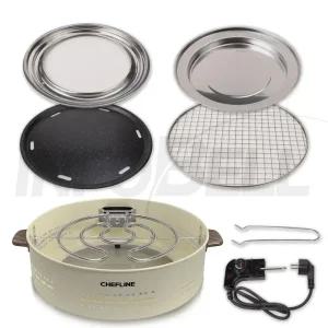 셰프라인 1초 직화구이 올인원 1구 멀티 전기 화로 바베큐 그릴 버너 인덕션 렌지 레인지 하이라이트 세트