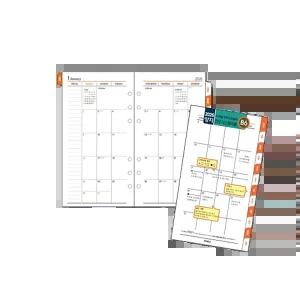 양지사 2026년 시스템다이어리 리필 B6 인덱스먼슬리 6공속지