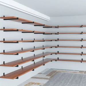 벽선반 원목 벽걸이 나무선반 무타공 장식 벽 거실 주방 벽걸이선반 벽에붙이는선반 무지주 우드 진열대