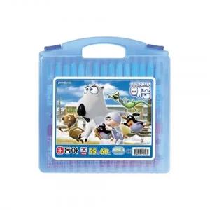 f20 127885 동아 크레파스 55색60본 남아용 파랑 캐릭터랜덤 1개 1개입