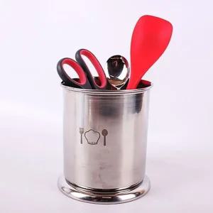 스텐받침 수저통(대) 숟가락 꽂이 식기건조대 주방 정리 보관함