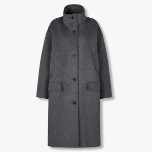 [STUDIO TOMBOY](신세계 사우스시티)하이넥 울혼방 롱코트 (9175411985CT)