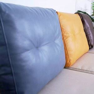 등쿠션 가죽 커버 55cm 소가죽 전용 허리 부드러운 테크패브릭 스크래치방지 가방 쇼파
