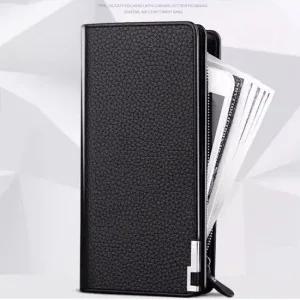 남성 학생 대학생 장지갑 지갑 분실방지 손목끈 포함