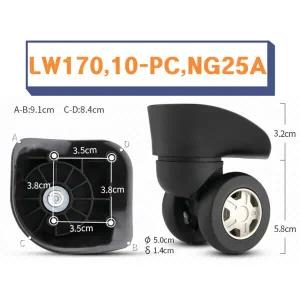 LW170 10-PC NG25A 샘소나이트 아메리칸투어리스터 캐리어 바퀴 수리 교체 호환 부품 