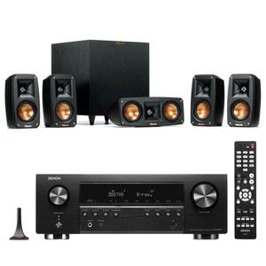 Klipsch 레퍼런스 극장 팩 5.1채널 스피커 시스템 + AVR-S770H 75W 7.2채널 8K 네트워크 AV 수신기(HEOS 포함)