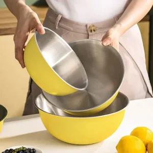 과일 세척 믹스텅 볼 세척 과일바구니 믹싱볼세트 콜렌더 콜랜더 야채콜렌더 스텐믹싱볼