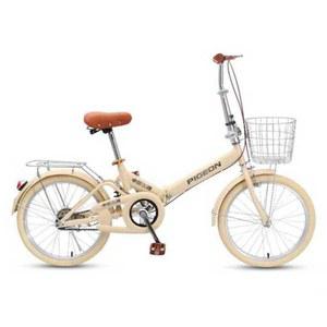 20인치자전거 여성용 바구니 입문용 인치자전거 베이지 감성