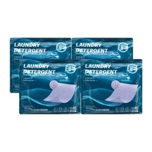 테크 한장빨래 효소캡처 라벤더 시트세제 15매 x 4팩 /An