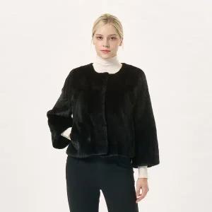 [진도모피](강남점)밍크 라운드넥 자켓 (JMJP17)