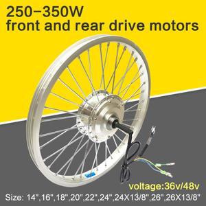 36v48v500w350w 수정 전력 보조 전기 자전거 모터 휠 앞 바퀴 모터 뒷 바퀴 모터 액세서리