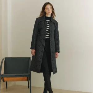 [롯데백화점]베스띠벨리 퀄팅롱트렌치코트BLMIX7183