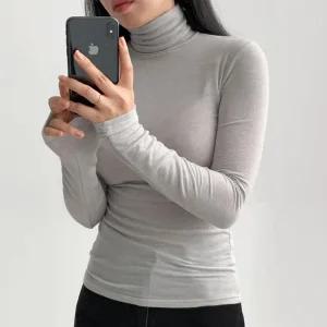 [에이와비] 시스루텐셀울터틀넥티 -4color