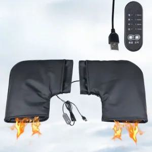 오토바이 열선 토시 보호 핸들 방한 발열 배달 온도 온열 두꺼운 그립