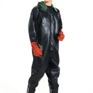 PVC 전신 방수 옷 해루질 작업복 빅사이즈 가슴장화