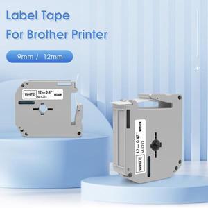 브라더용 MK231 12mm 라벨 테이프 블랙 온 호환 Ptouch PT M95 3PK