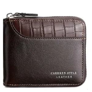 남성용 가죽 반지갑 RFID 차단 럭셔리 동전포켓 선물용 남성지갑 카드수납 지갑지퍼