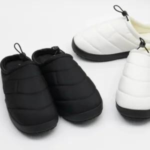 [옷자락]남성 패딩 기모안감 스트링 심플 슬리퍼 뮬