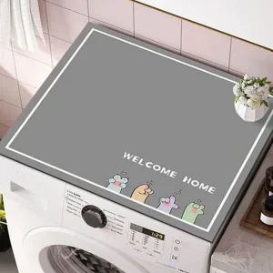 세탁기 커버 다용도 건조기 먼지 세탁기 덮개 방지 스크래치방지 인테리어 다용도실 논슬립 방수 패턴