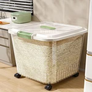 쌀통 20kg 용기 벌레방지 진공쌀통 원터치 쌀항아리 미쁨 편백나무 보관통 쌀뒤주 뒤주