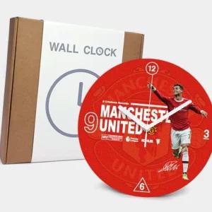 (올핀)무소음 캔버스 벽시계 맨유 호날두 디자인