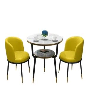 발코니 테이블 신혼부부 의자 원형 미니 세트 티테이블세트 북유럽 정원 인테리어