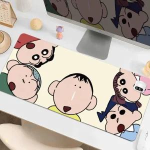 짱구 온열 마우스 패드 따뜻한 발열 가열 장패드 특대형 학생 사무실 컴퓨터 책상 크레용 신