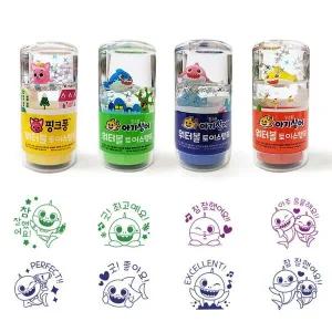 핑크퐁 워터볼 토이스탬프 랜덤1개 겨울이야기