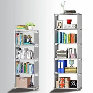 옷장정리 옷수납정리함 수납장 부직포 5단책장 옷장수납함 패브릭수납함 옷정리함 틈새수납장 다용도 부직포옷장 단책장