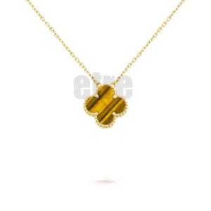 반클리프 목걸이 여성용 빈티지 알함브라 펜던트 타이거즈 아이 VCARD38600