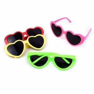 [골드스마일]하트 모양 미니 선글라스 소품 디자인 액세서리
