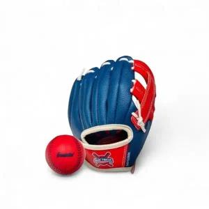 [골드스마일]주니어 야구글러브 레드블루 어린이용 야구장비 세트