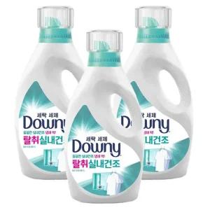 다우니 실내건조 프리미엄 세탁세제 액체형 1L 3개