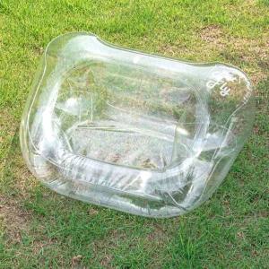 [골드스마일]투명 에어방석 에어건 세트 반려동물 강아지 쿠션 방석 야외활동