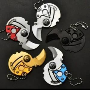 폴딩 칼 캠핑 호신용 오프너 키링 서바이벌