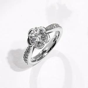 [샤밍주얼리]3부 다이아 반지 천연 우신 GIA 카멜리아 결혼 기념일 선물 예물 프러포즈 생일