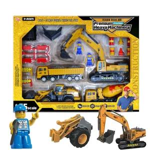 유아 중장비 장난감 프리미엄 세트 포크레인 불도저 덤프트럭 레미콘