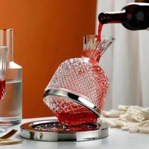 [골드스마일]은색 와인 디켄터 기울임형 디켄팅 용기 바텐더 필수품 향 보존기