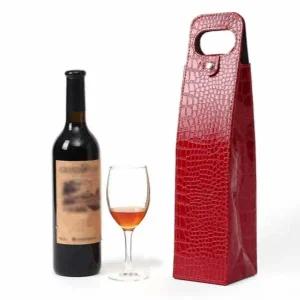 [골드스마일]와인 포장 가방 단일 캐리어 레드 선물백 보관