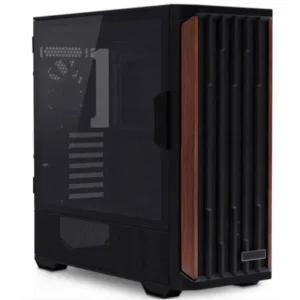 앱코 PC 케이스 컴퓨터 보호 안전 리얼 우드 블랙