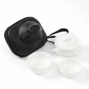 [골드스마일]휴대용 2인 전통 다기 여행용 찻잔 다기세트