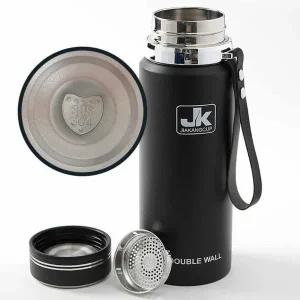 [골드스마일]스테인레스 보온병 블랙 색상 캠핑용 열보존병 휴대용 스텐