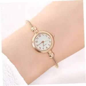 [골드스마일]여성시계 와이어뱅글여성손목시계(로즈골드숫자)