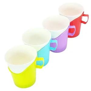 [골드스마일]비비드 일회용 종이컵 손잡이 홀더 컵받침 컵홀더 (10개 1세트)