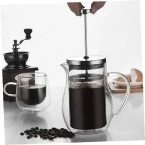 [골드스마일]프렌치프레스 커피하우스 이중 내열 유리 프렌치프레스 커피추출기