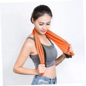 [골드스마일]스포츠타올 프리런 아이스 스포츠타월(오렌지)헬스 등산 쿨링타월