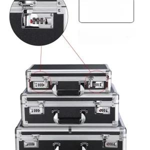 알루미늄 가방 보관함 수집 음향 휴대용 이동식 여행 소형 하드 공구가방 상자 다용도 공구